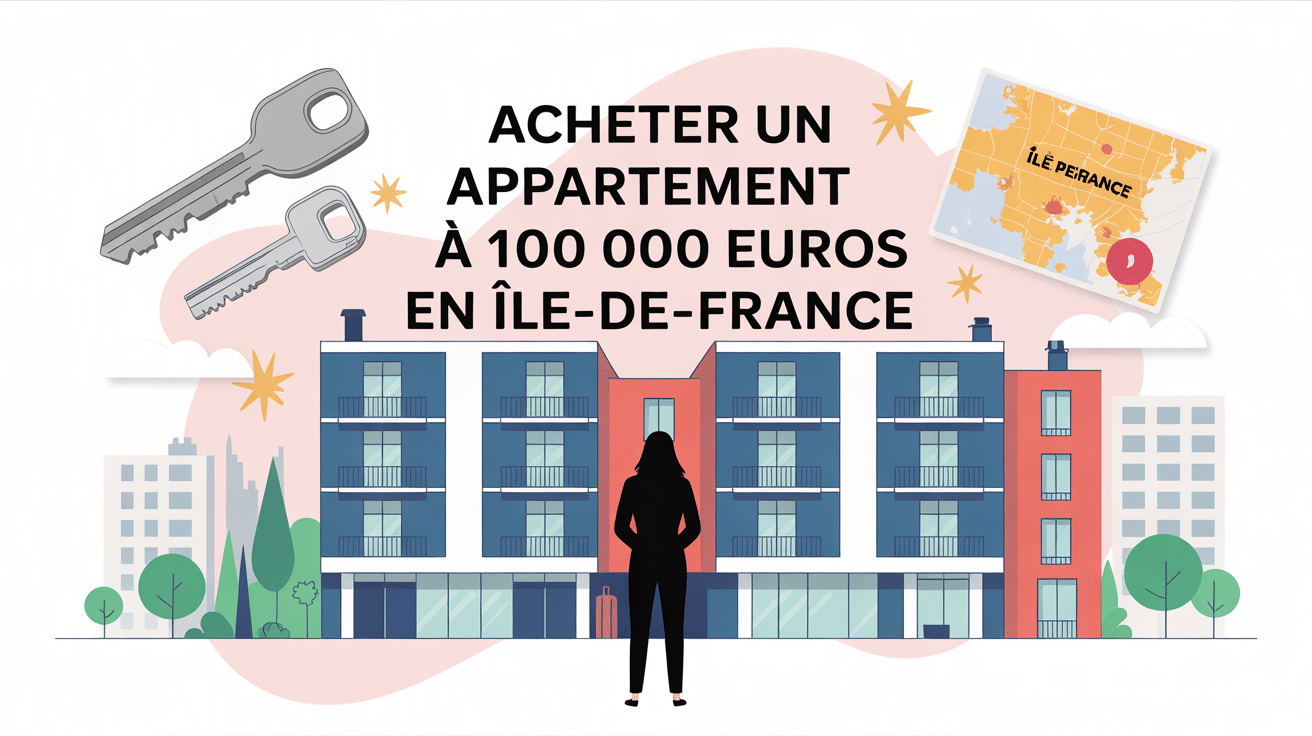 illustration marché immobilier appartement 100 000 euros île france