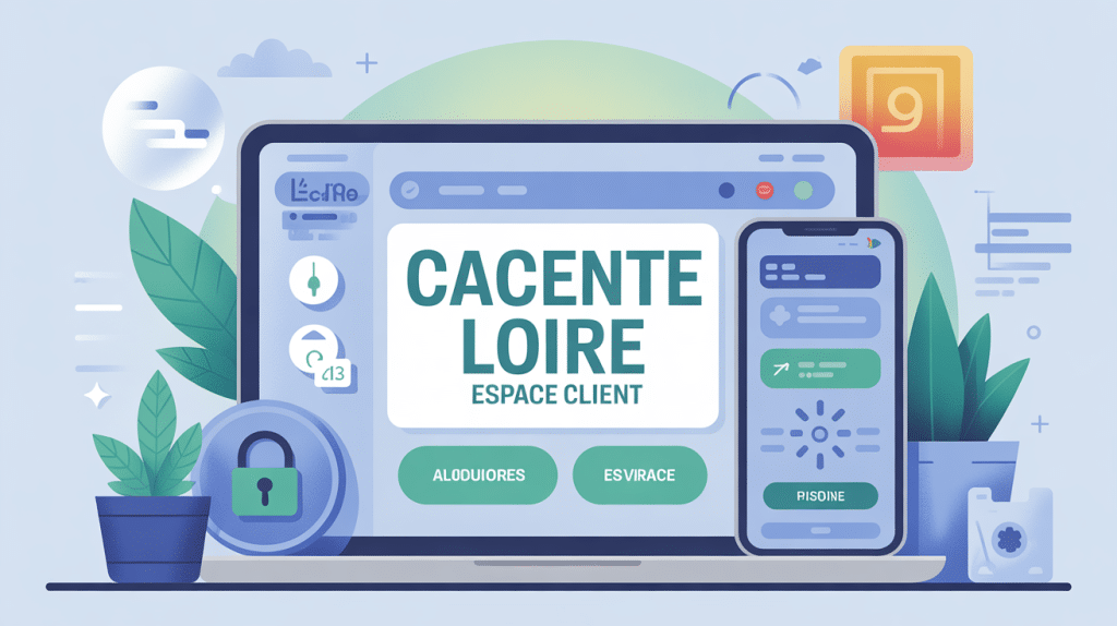 Illustration cacentre loire espace client gestion en ligne