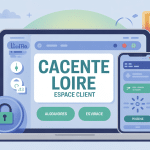 Illustration cacentre loire espace client gestion en ligne