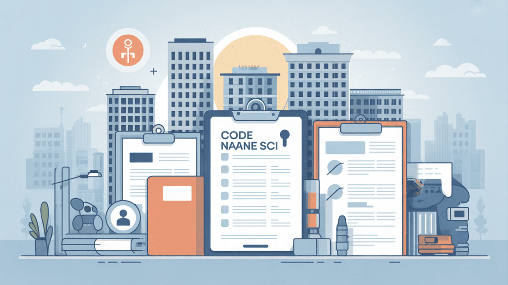 code naf sci dossiers et bâtiments symbolisés