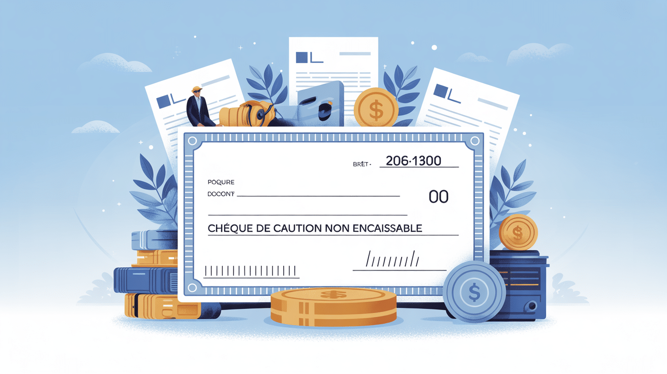 comment faire un chèque de caution non encaissable visuel principal