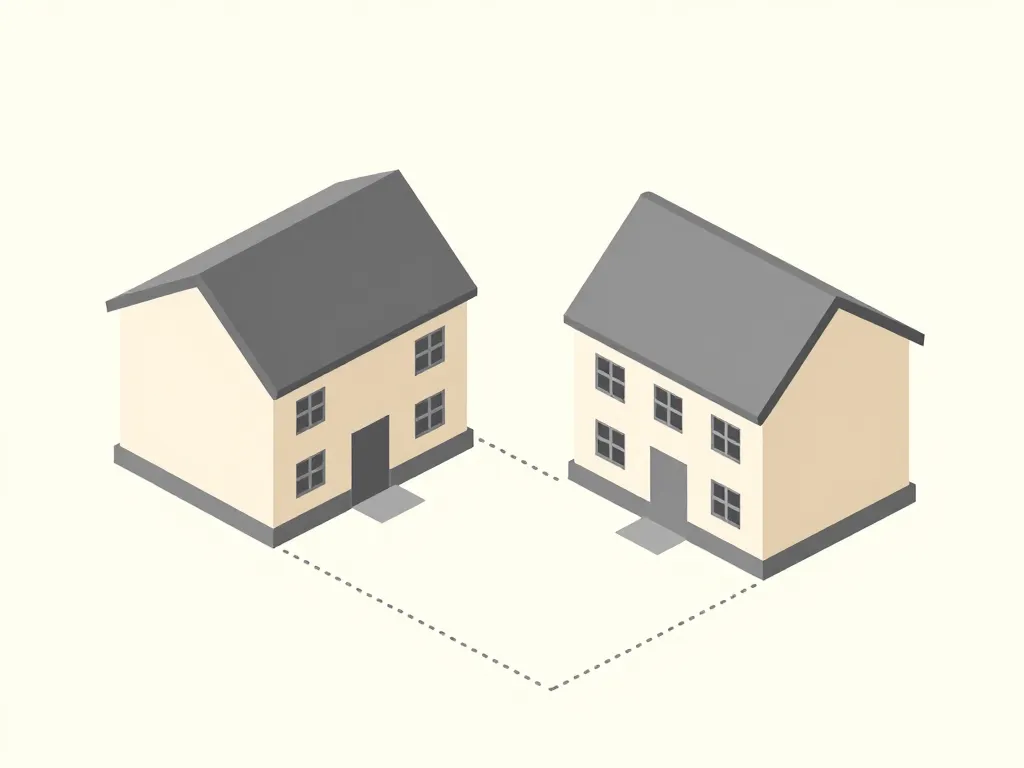 schema cadre legal cour commune entre 2 maisons