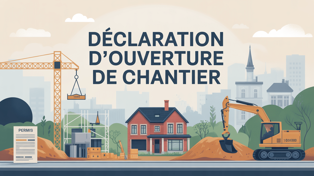 déclaration d'ouverture de chantier permis construction mairie