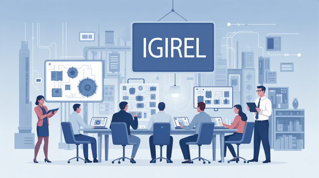 illustration equipe igirel analyse composants electroniques