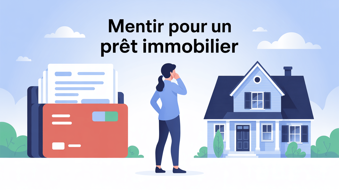 j'ai menti pour un prêt immobilier illustration dilemme