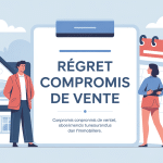 j'ai signé un compromis de vente mais je regrette illustration conceptuelle sobre