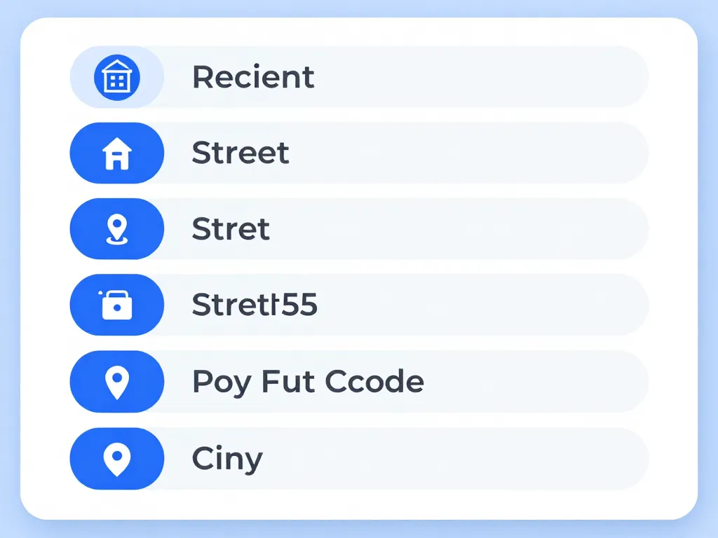 diagramme structure libellé adresse français