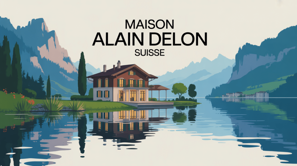 maison alain delon suisse villa lac et montagnes