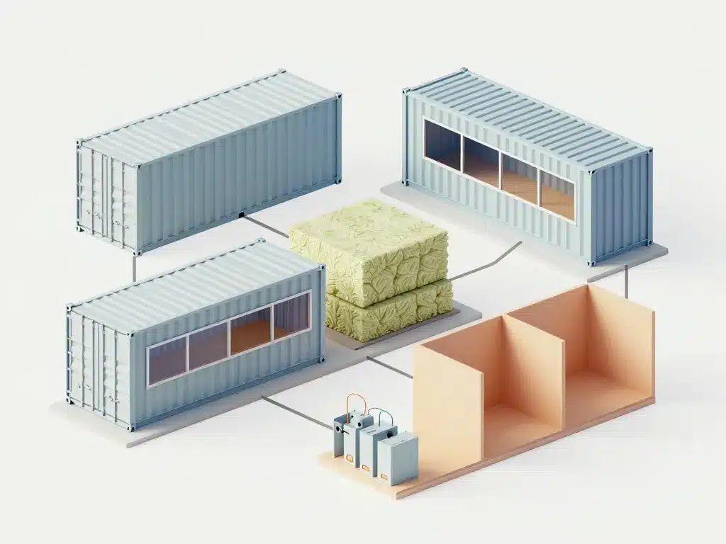 maison conteneurs prix schéma répartition coûts