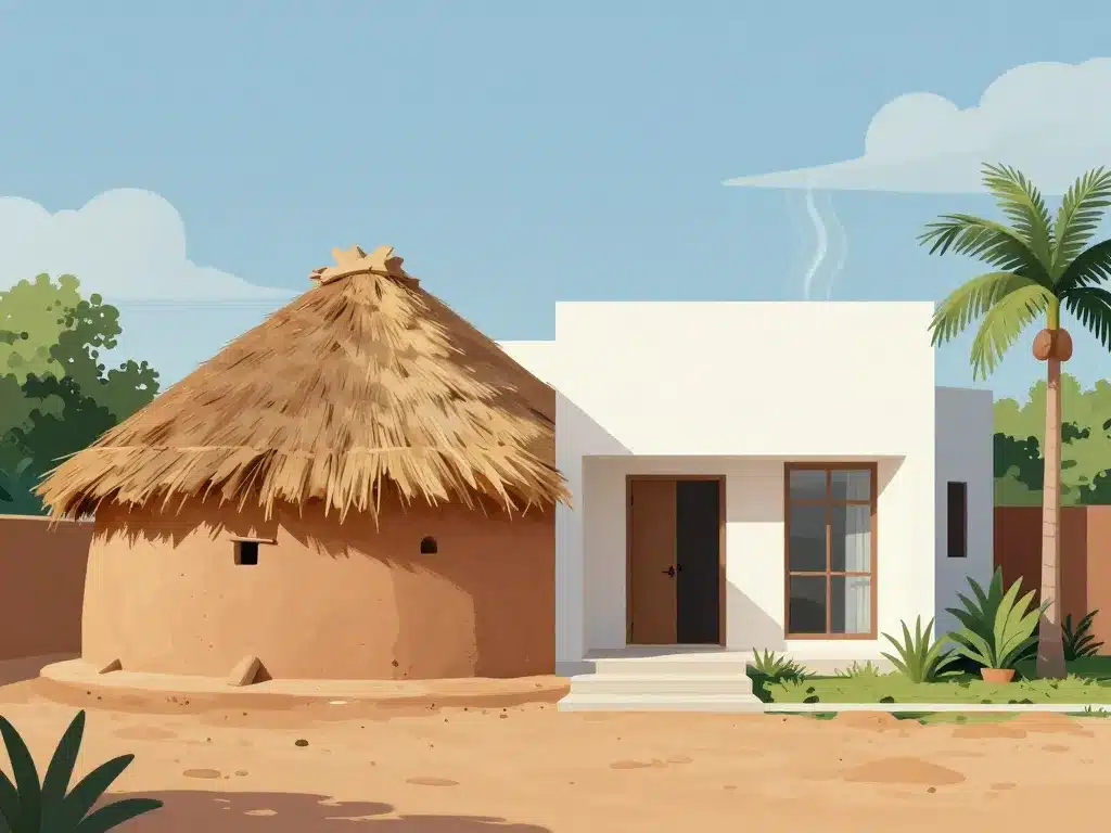 Maison mali style traditionnel et moderne bioclimatique