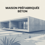 maison préfabriquée béton inconvénients vue d'ensemble modulaire