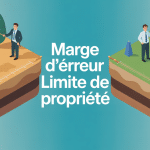 marge d'erreur limite de propriété frontière floue bornage