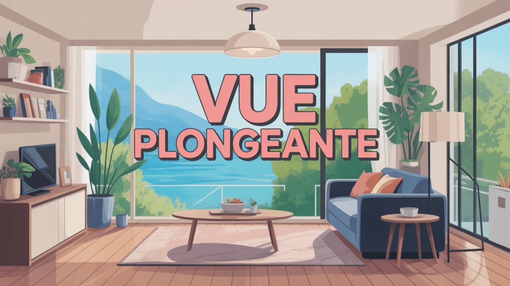 perte d'intimité vue plongeante intérieur protégé par stores et plantes