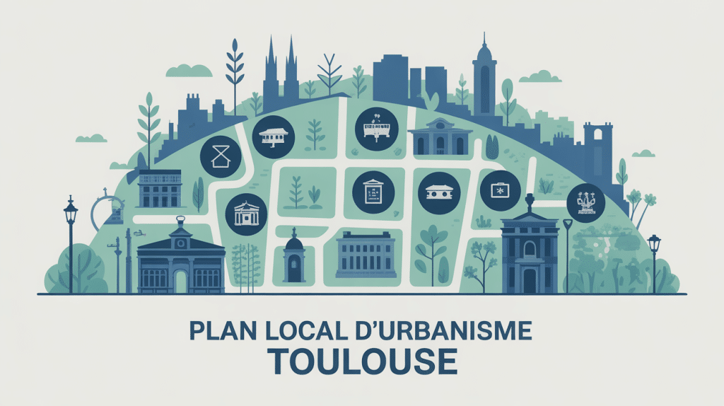 plan local d'urbanisme toulouse visuel carte urbaine bâtiments et règles