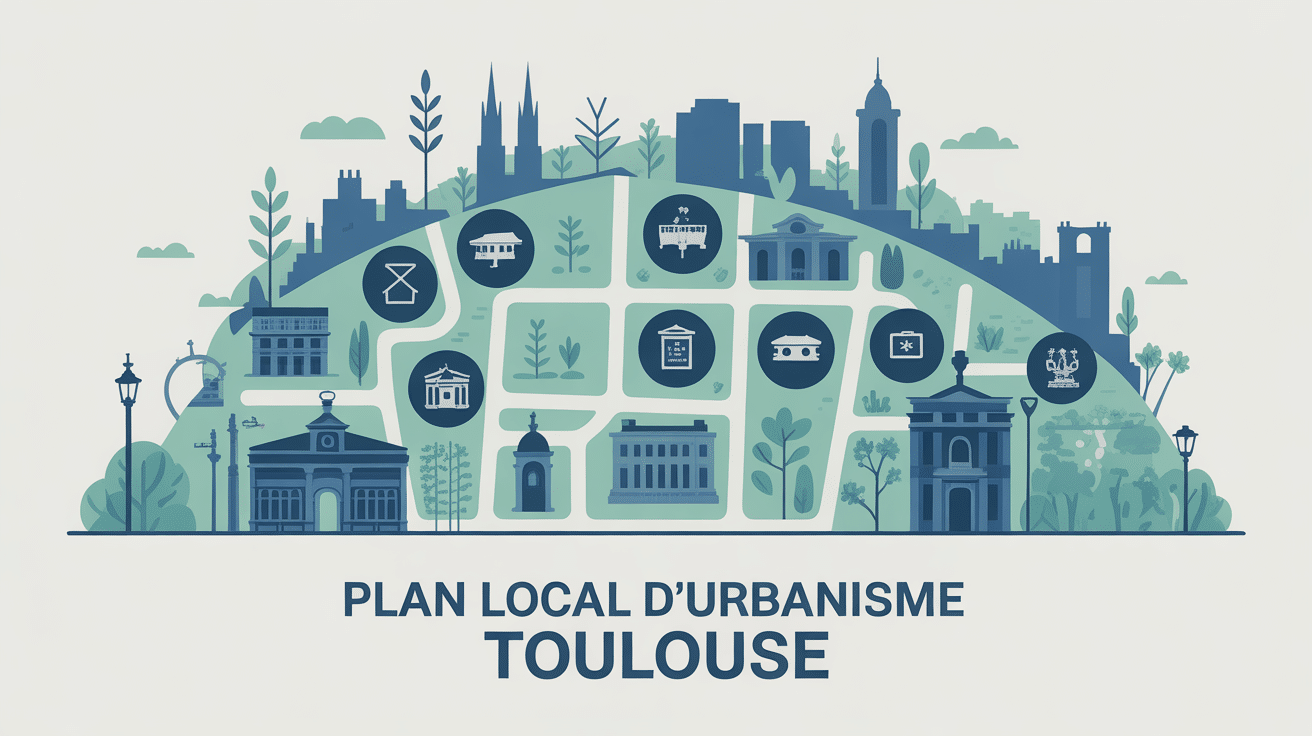 plan local d'urbanisme toulouse visuel carte urbaine bâtiments et règles