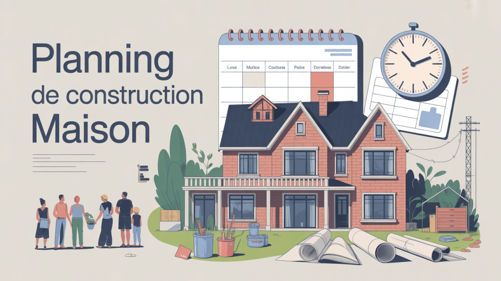 planning construction maison calendrier étapes clés