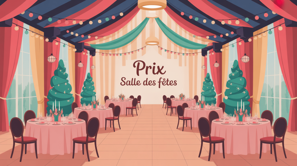prix d une salle des fetes illustration grande salle décorée
