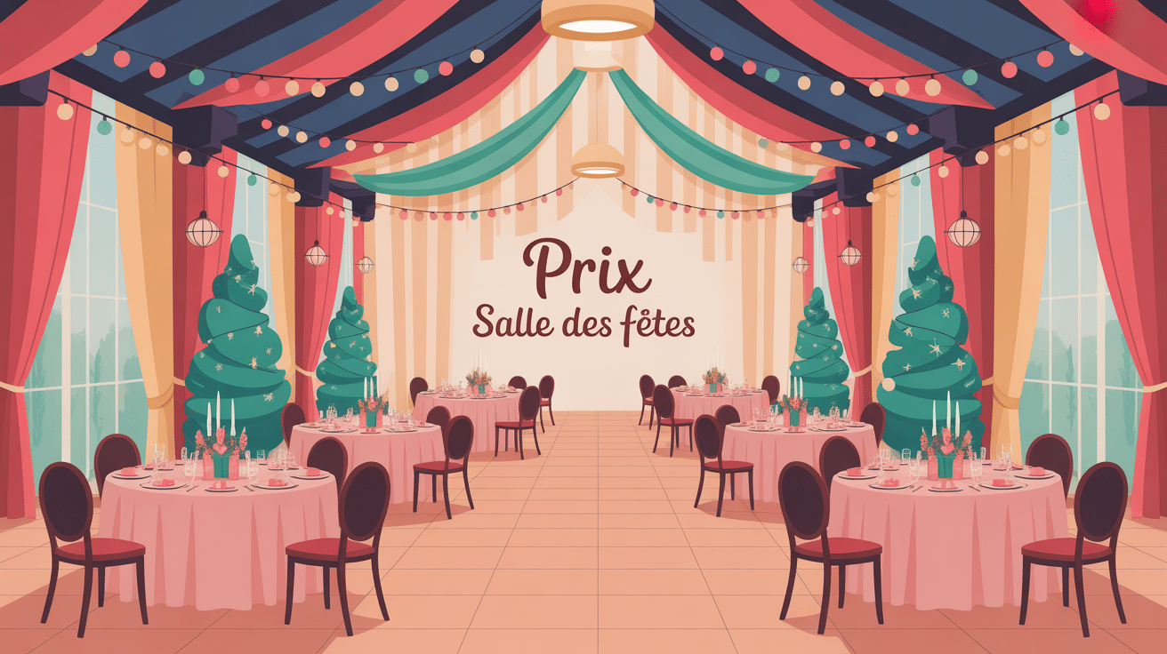 prix d une salle des fetes illustration grande salle décorée