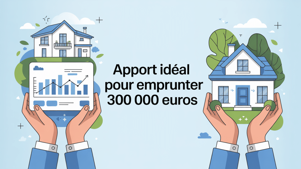 Illustration apport idéal quel apport pour emprunter 300 000 euros