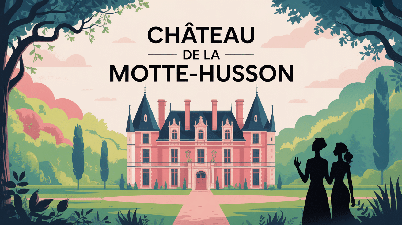 qui sont les propriétaires du château de la motte husson illustration vectorielle SEO
