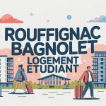 Illustration stylisée logement étudiant rouffignac bagnolet