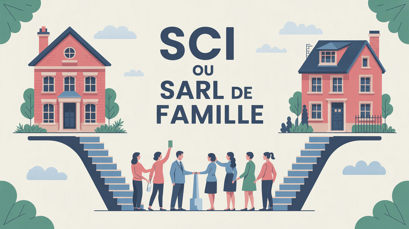 Illustration choix sci ou sarl de famille pour gestion patrimoine immobilier