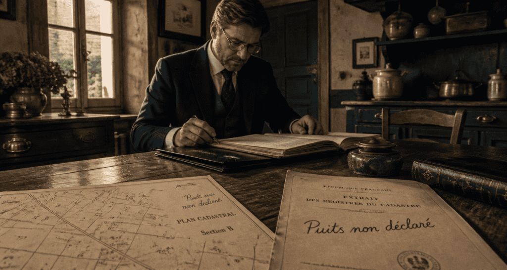 achat maison avec puit non déclaré plan cadastral