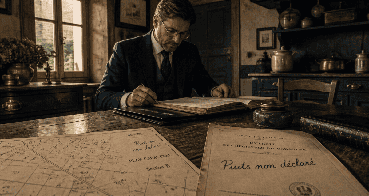achat maison avec puit non déclaré plan cadastral