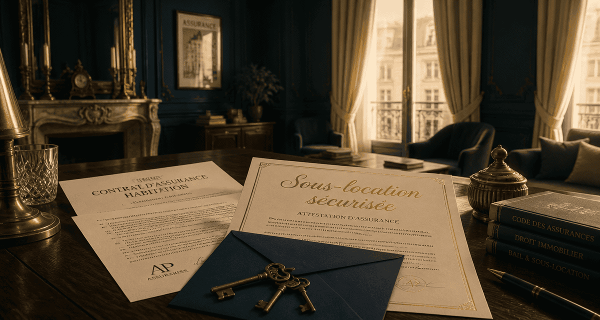 assurance habitation sous location contrat et clés