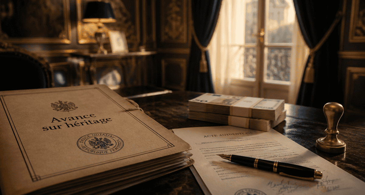 avance sur héritage montant maximum dossier notaire