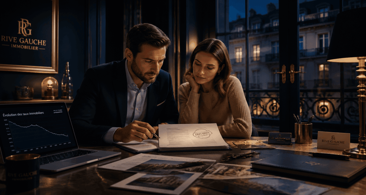 baisse de taux couple agence immobilière