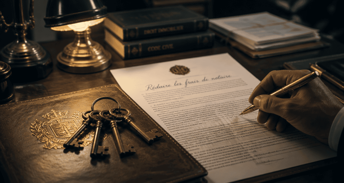comment faire baisser les frais de notaire, signature chez le notaire