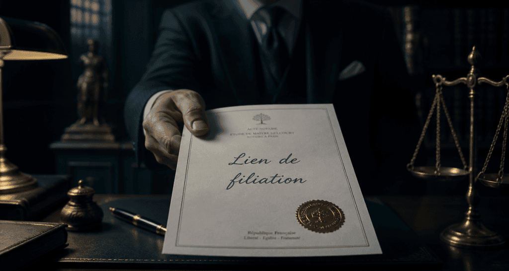 enfant non reconnu heritage acte filiation notaire