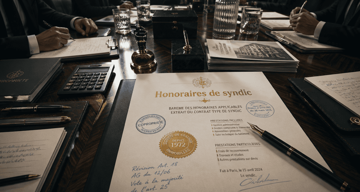 honoraires syndic sur travaux dossiers réunion