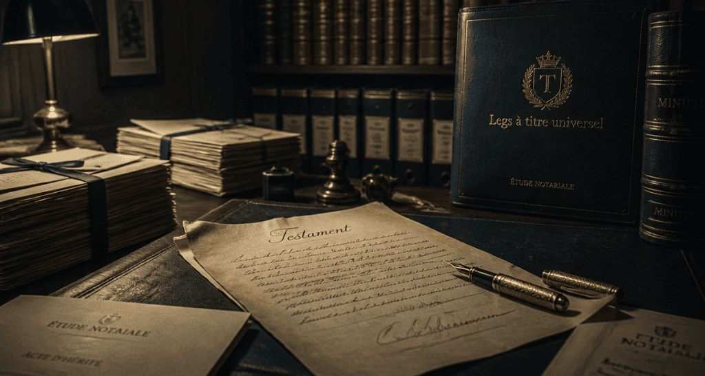 légataire à titre universel testament notaire