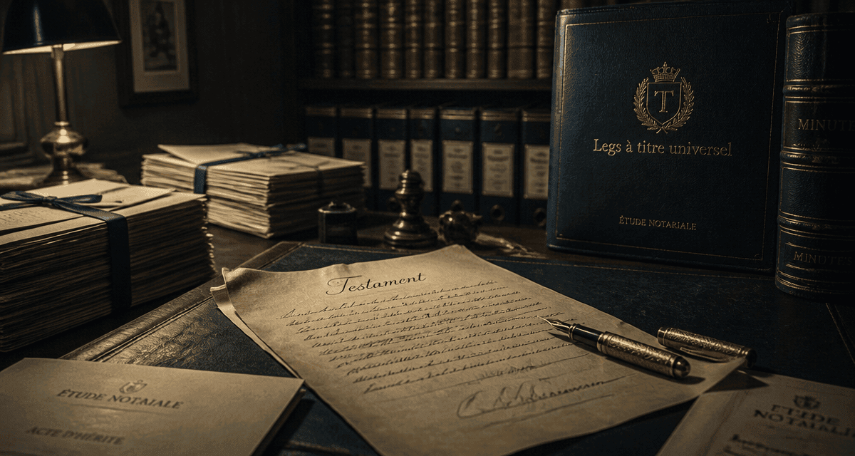 légataire à titre universel testament notaire
