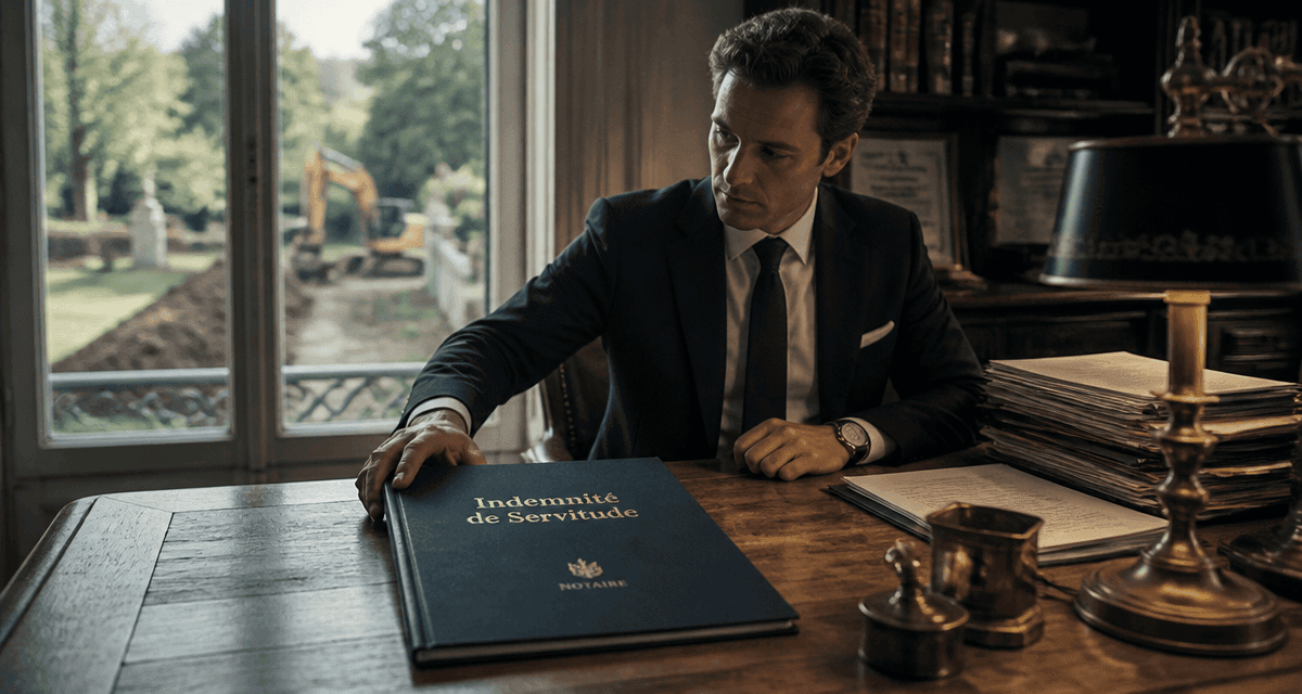 montant indemnisation servitude de canalisation notaire dossier