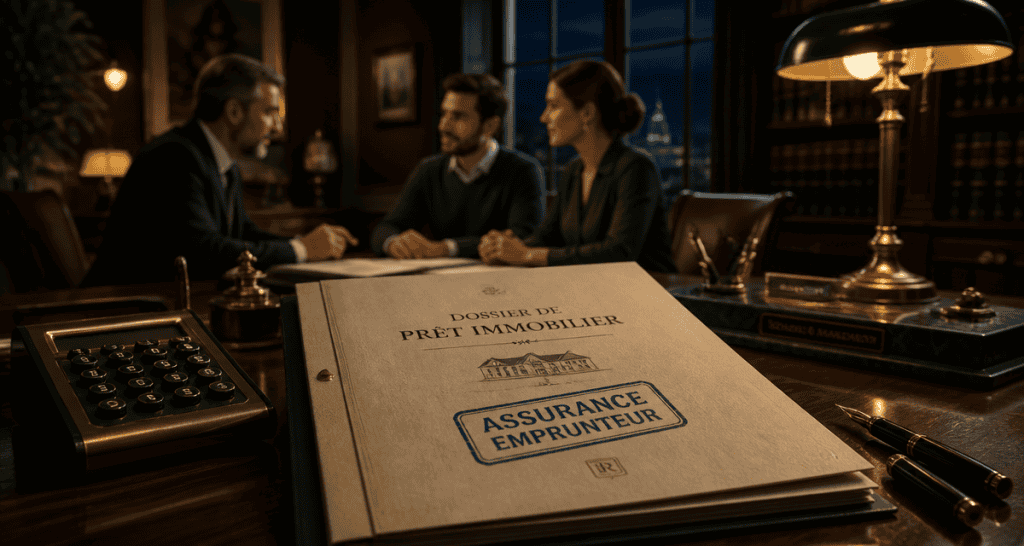Negocier assurance pret en bureau elegant