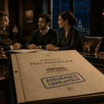 Negocier assurance pret en bureau elegant