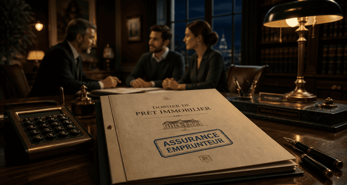 Negocier assurance pret en bureau elegant