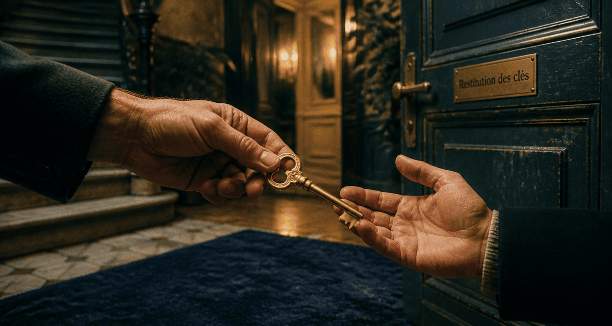 plainte pour non restitution de clés main remet clé dorée