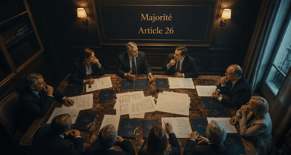 réunion art 26 copropriété autour table