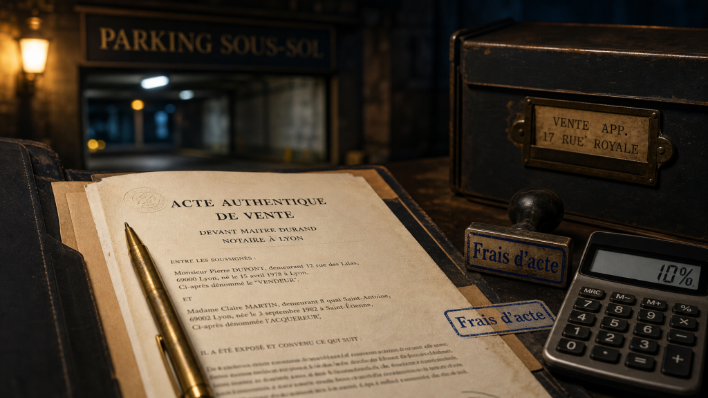 Garage : frais de notaire et acte notarié