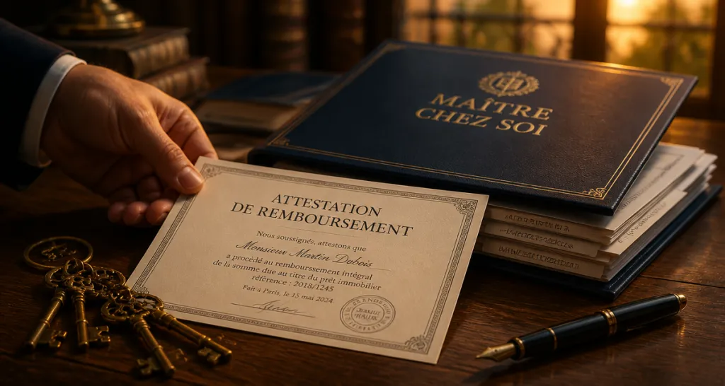 j ai fini de payer mon credit immobilier attestation sur bureau