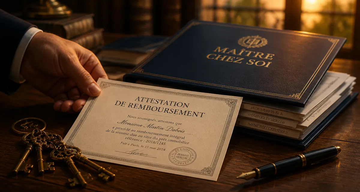 j ai fini de payer mon credit immobilier attestation sur bureau