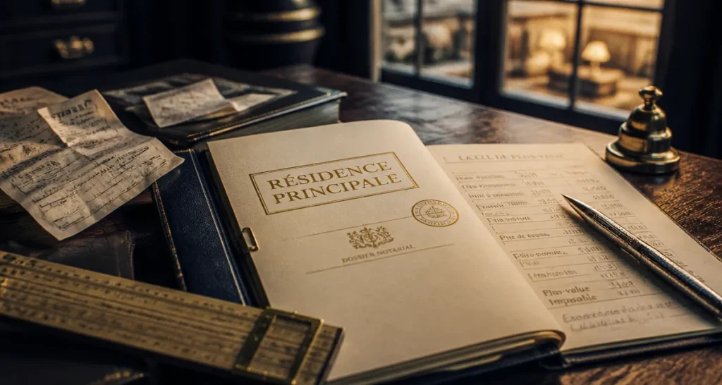 Taxe vente residence principale : dossier notarial et calcul d’exonération