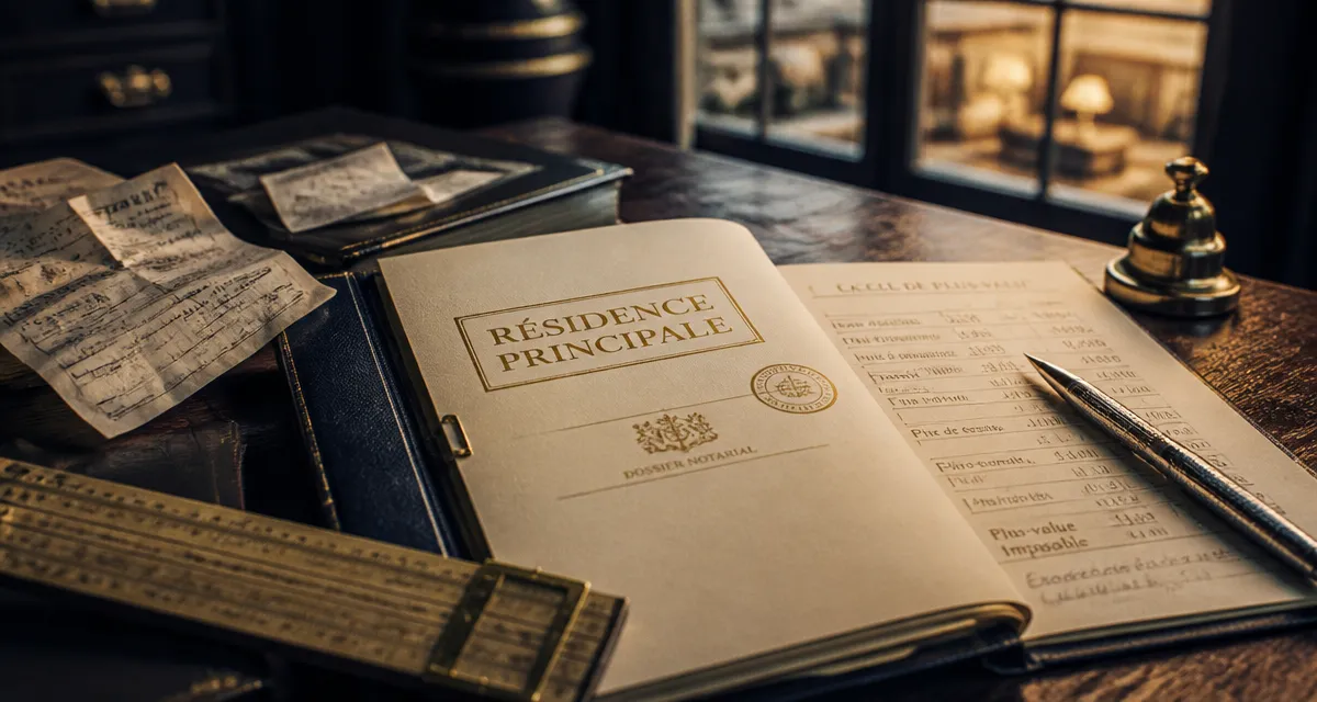 Taxe vente residence principale : dossier notarial et calcul d’exonération