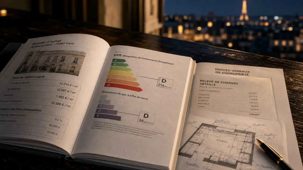 Acheter studio paris : prix réels et DPE d’un studio