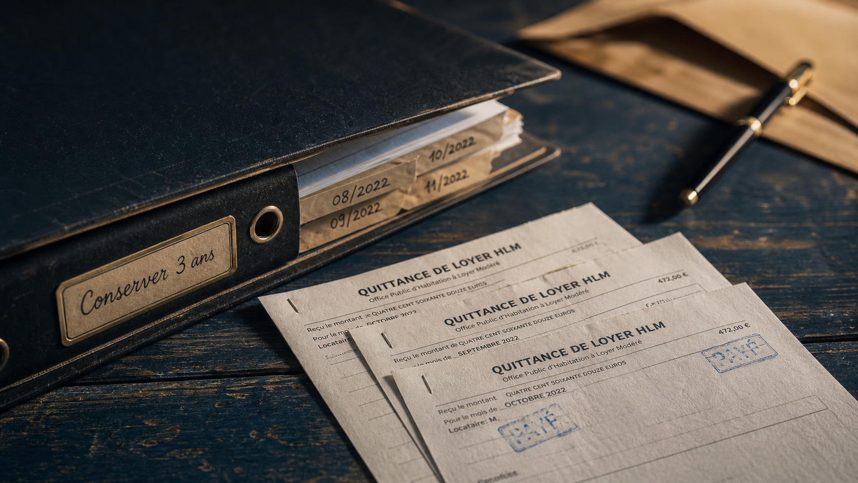 Combien de temps garder quittance loyer HLM : durée de conservation, documents de location HLM