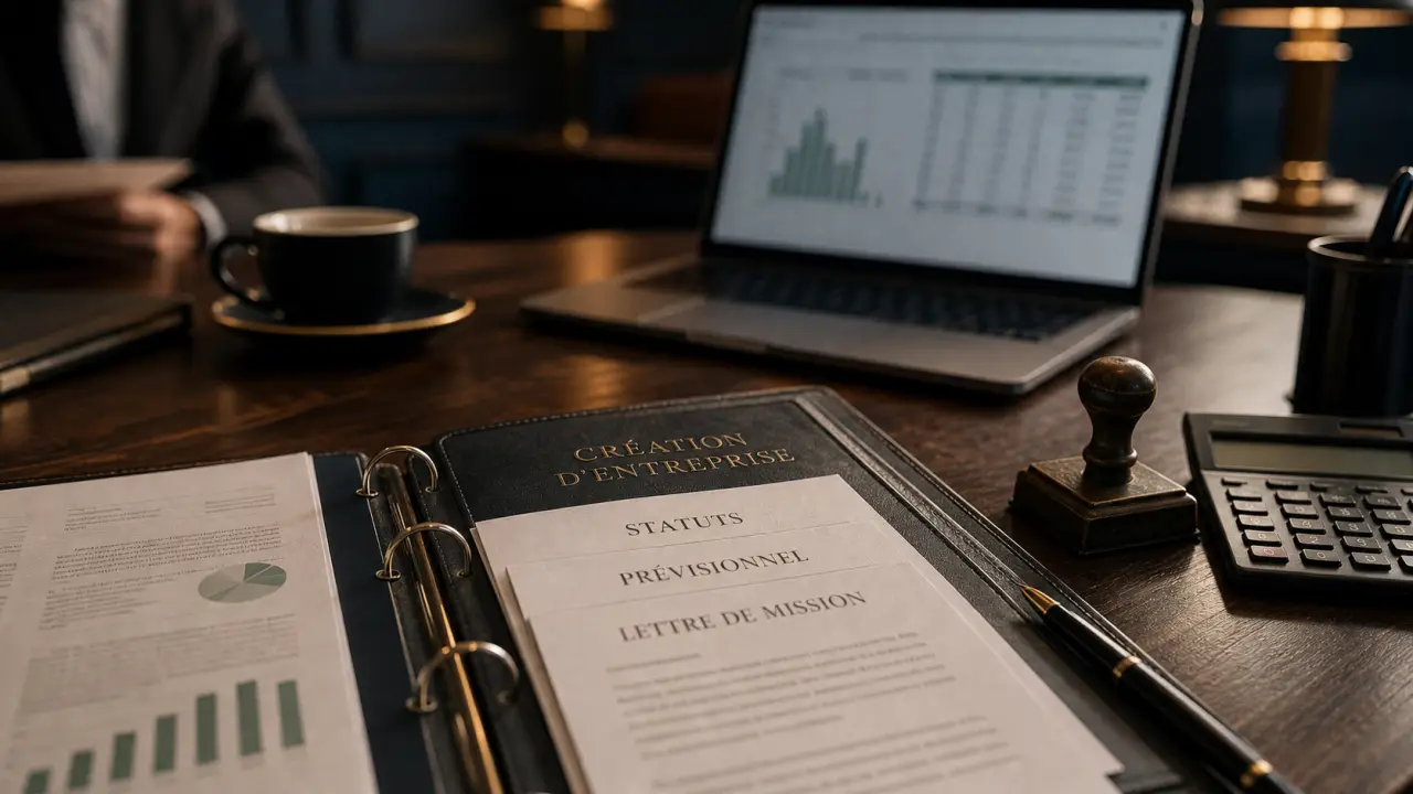 Expert comptable création d'entreprise : statuts et prévisionnel pour formalités